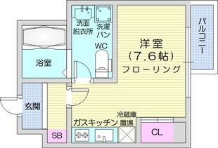 プライマル札幌北18条の物件間取画像